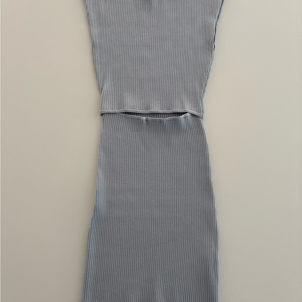 💙Wilfred CUTOUT KNIT MINI Sterling Blue XS - NWT - Picture 2 of 6